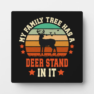 Plaque Photo Mon Arbre Familial A Un Deer Stand dedans