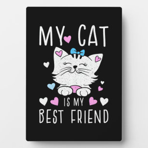 Plaque Photo Mon Chat Est Mes Meilleurs Amis