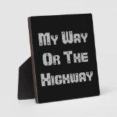 Plaque Photo Mon Chemin Ou L'Autoroute (Recto)