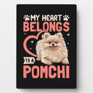 Plaque Photo Mon Coeur Appartient À Une Pomchi