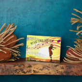 Plaque Photo MON DIEU CHANTE SUR MOI Personnalisé (Côté)