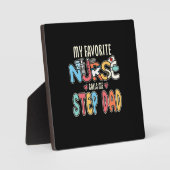 Plaque Photo Mon Infirmière Préférée M'Appelle Pas Papa (Recto)