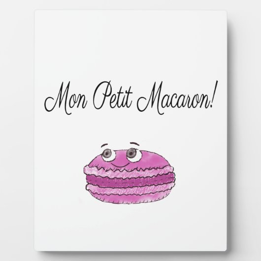 Plaque Photo Mon Petit Macaron (Devant)