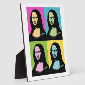 Plaque Photo Mona Lisa - Style Pop Art (Côté)