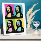 Plaque Photo Mona Lisa - Style Pop Art (Côté)