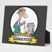 PLAQUE PHOTO MONDE LE PLUS GRAND GARBAGE PICKER CARTOON (Côté)