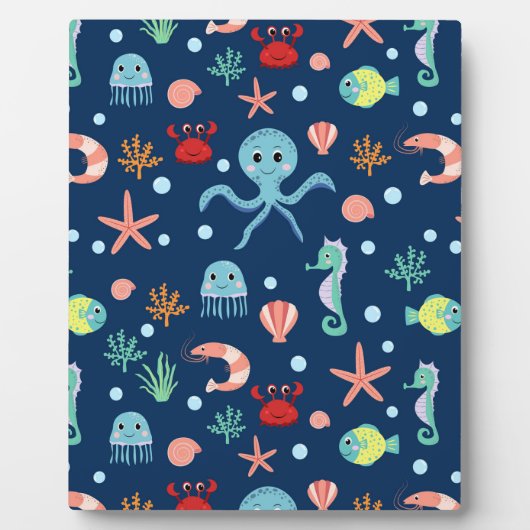 Plaque Photo Monde marin (Devant)