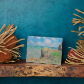 Plaque Photo Monet Cliff Walk à Pourvil Impressionist Painting (Côté)