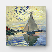 Plaque Photo Monet - Voilier au Petit Gennevilliers (Devant)