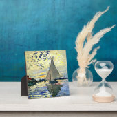 Plaque Photo Monet - Voilier au Petit Gennevilliers (Insitu)