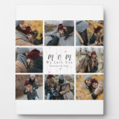 Plaque Photo Monogram personalized Photo Collage Mother Family (Devant)