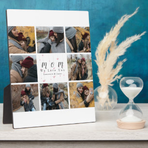 Plaque Photo Monogram personalized Photo Collage Mother Family