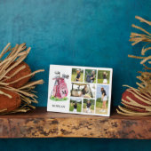 Plaque Photo Monogram Pink Golf Photo Collage (Côté)