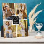 Plaque Photo Monogramme Famille Photo Collage Home Décor (Côté)