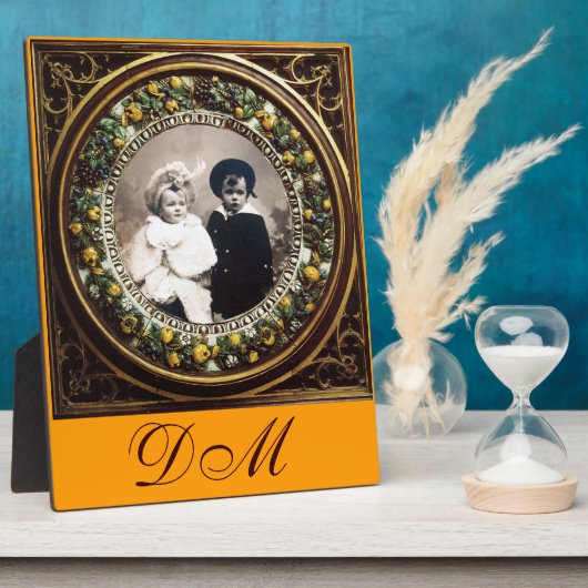 PLAQUE PHOTO MONOGRAMME FRUITS DE LA RENAISSANCE FLORENTINE (Côté)