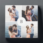 Plaque Photo Monogramme Grille Collecte photo<br><div class="desc">Une plaque photo personnalisée est une belle façon d'afficher vos photos de famille.</div>