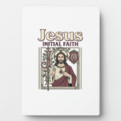 Plaque Photo Monogramme initial de Jésus Foi Monogramme initial (Devant)