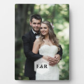 Plaque Photo Monogramme moderne (Devant)