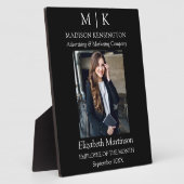 Plaque Photo Monogramme ou ajouter un logo Bureau des primes de (Côté)