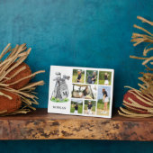 Plaque Photo Monogramme personnalisé Golf Photo Collage (Côté)