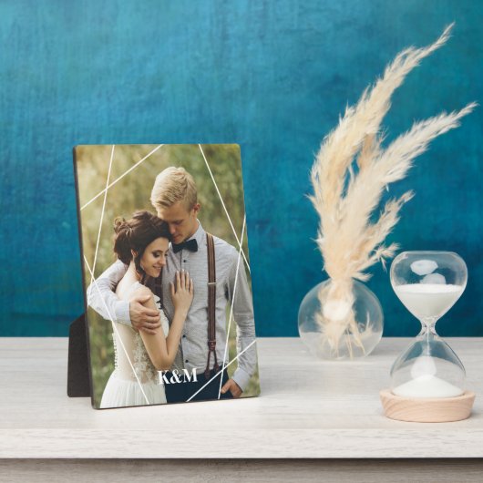 Plaque Photo Monogramme tendance (Côté)