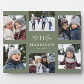 Plaque Photo Monographie rustique 6 photo collage nom de famill (Devant)