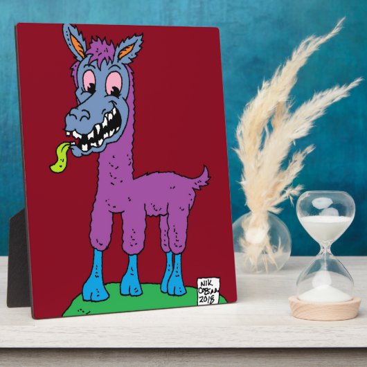 Plaque Photo Monstre en lama (Côté)