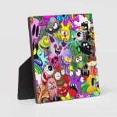 Plaque Photo Monstres caractères mignons Motif d'Halloween (Recto)