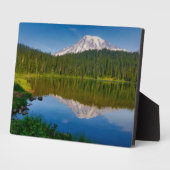 Plaque Photo Mont Rainier et lac de réflexion (Côté)