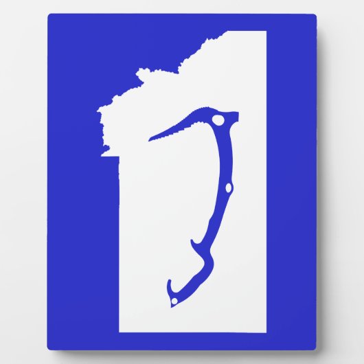 Plaque Photo Montée de glace Montana (Devant)