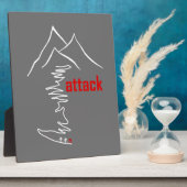 Plaque Photo Montée en vélo, Attaque (Côté)