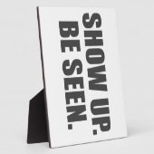 Plaque Photo Montre. Sois Vu ! (Côté)