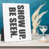 Plaque Photo Montre. Sois Vu ! (Côté)