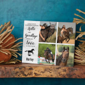 Plaque Photo Monument commémoratif du cheval Collage photo (Côté)