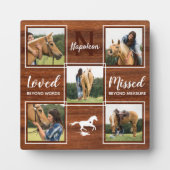 Plaque Photo Monument commémoratif Rustique pour animaux de com (Devant)