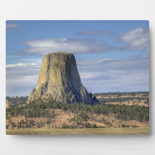 Plaque Photo Monument national de Devils Tower (Devant)