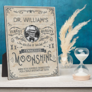 Plaque Photo Moonshine Vintage Funny Hillbilly médecine personn