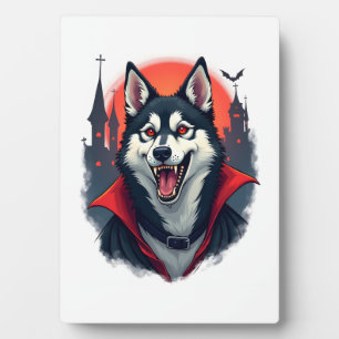 Plaque Photo Morsure de Husky Vampire