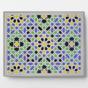 Plaque Photo Mosaic in dado of the door in the hall of the Two