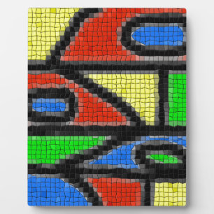 Plaque Photo Mosaïque artisanale, art moderne.