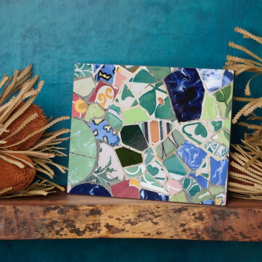 Plaque Photo Mosaïques du parc Guell (Côté)