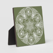 Plaque Photo Moss Mandala (Recto)