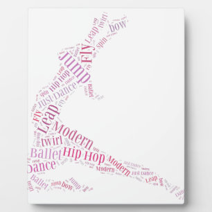 Plaque Photo Mot de danse Cloud rose