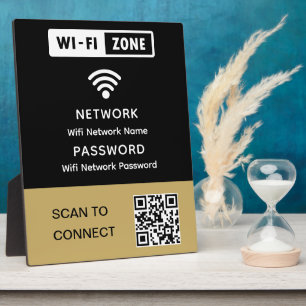 Plaque Photo Mot de passe réseau Wi-Fi simple et élégant