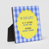 Plaque Photo Mot de passe Wifi (Recto)