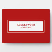 Plaque Photo Mot de passe Wifi en rouge (Devant)