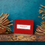 Plaque Photo Mot de passe Wifi en rouge<br><div class="desc">Un mot de passe WiFi moderne vous permettra de partager vos informations réseau avec vos invités. Idéal pour les locations Airbnb,  chambres d'hôtes et plus encore. Design moderne minimaliste en rouge et blanc.</div>