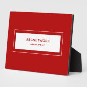 Plaque Photo Mot de passe Wifi en rouge (Côté)