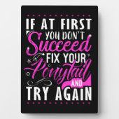 Plaque Photo mot d'inspiration pour bureau mignon (Devant)