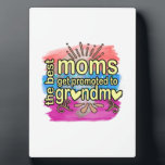 Plaque Photo Mother Gift Best Moms Get Promoted To Grandma<br><div class="desc">Mother Gift Best Moms Get Promoted To Grandma</div>